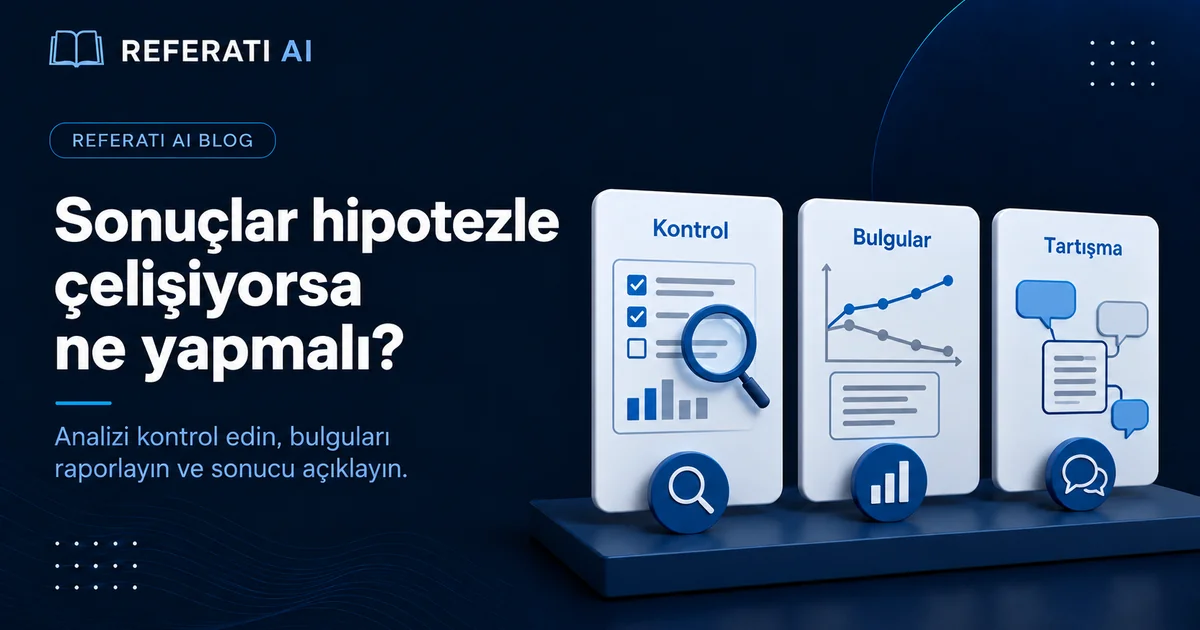 Sonuçlar hipotezinizi doğrulamadı: ne yapmalı