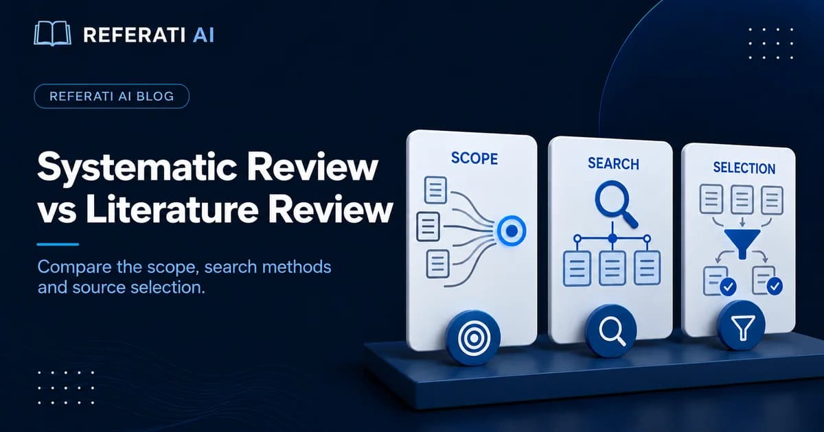 Systematic review vs literature review: what is the difference