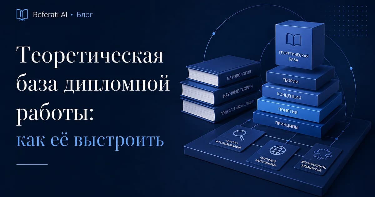 Теоретическая база дипломной работы: как её выстроить