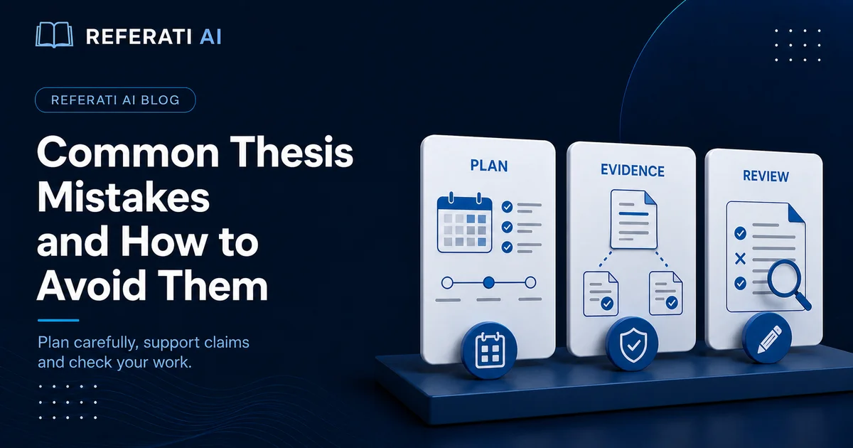 The most common thesis mistakes and how to avoid them