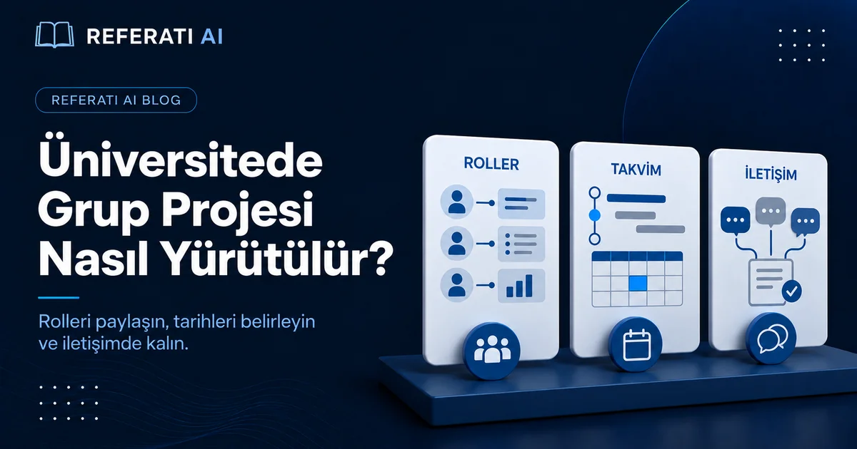 Üniversitede grup projesi nasıl yürütülür