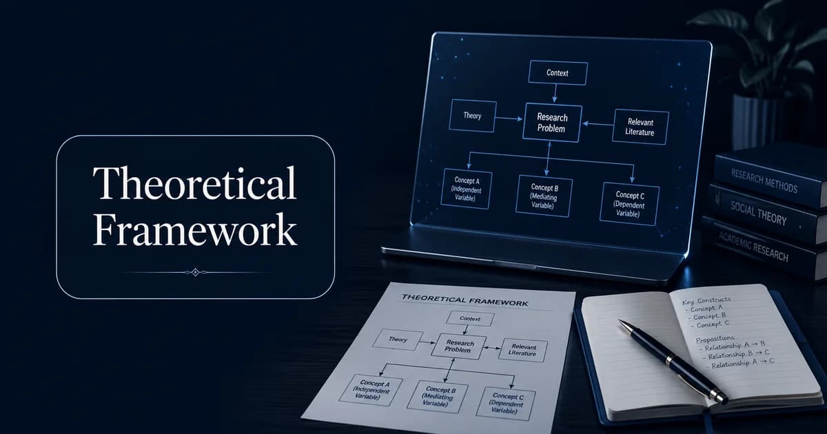What is a theoretical framework and how do you build one?