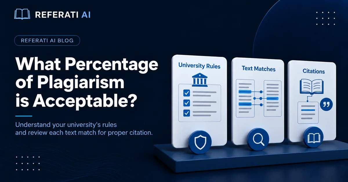 What percentage of plagiarism is allowed in a thesis?
