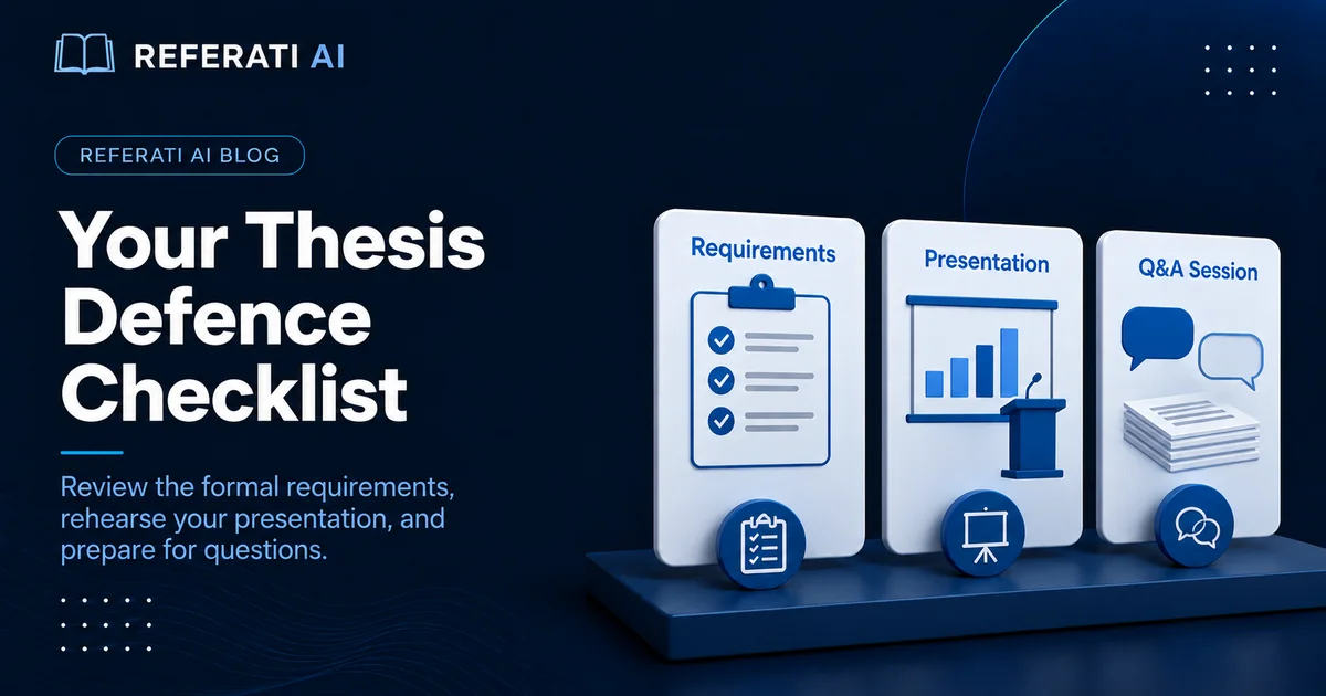 What to check before your thesis defence