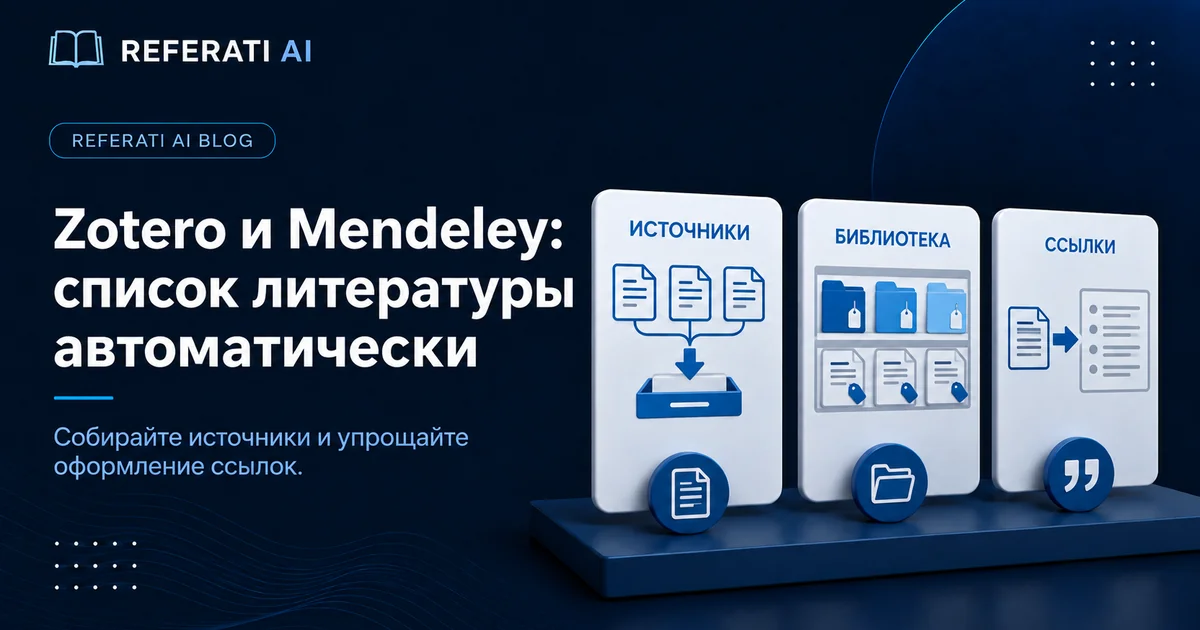Zotero и Mendeley: как автоматизировать список литературы